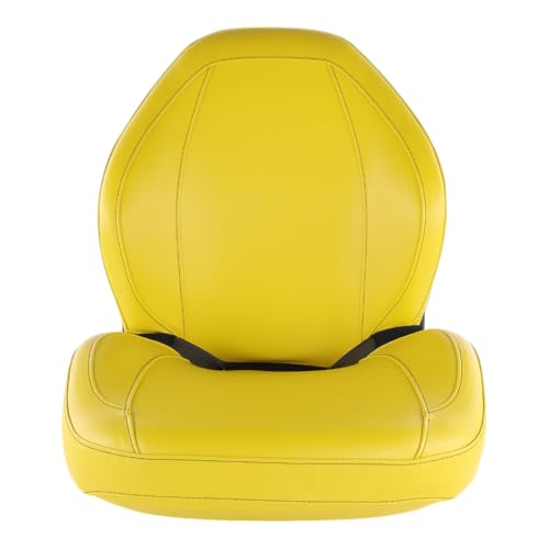 Yellow Vinyl High Back Bucket Seat Fits John Deere Tractors 3120 3320 3520 3720 4120 4200 4210 4300 4310 - Also Fits Yamaha Rhino UTVs - Part Number 5UG-F4710-00-00