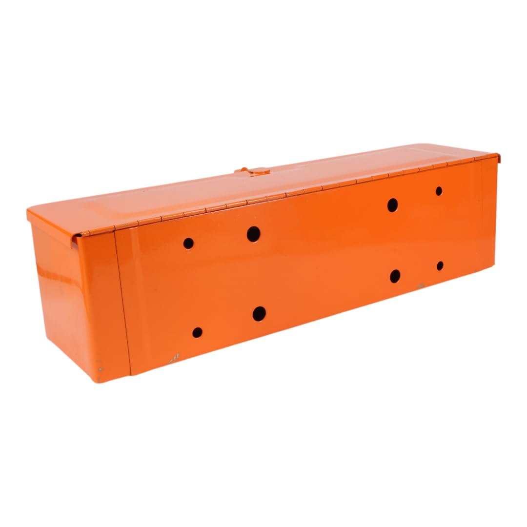 Zbox 5A3OR Orange Metal Mountable Tractor Tool Box fits All Allis Chalmers & Kubota - Easy Mounting Design - Replaces A-5A3OR