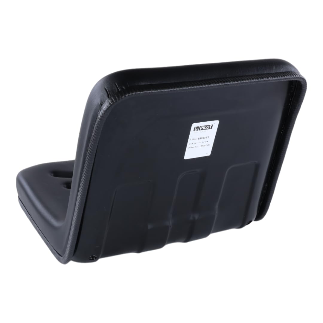 Universal Tractor Driver Side Seat in Black Replaces A&I VLD1590 Dishpan Seat w/Brackets Compatitable with Ford Compact 1035 1040 1100 1140 1200 1500 1510 1600 1700 1710