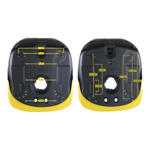 Yellow Vinyl High Back Bucket Seat Fits John Deere Tractors 3120 3320 3520 3720 4120 4200 4210 4300 4310 - Also Fits Yamaha Rhino UTVs - Part Number 5UG-F4710-00-00