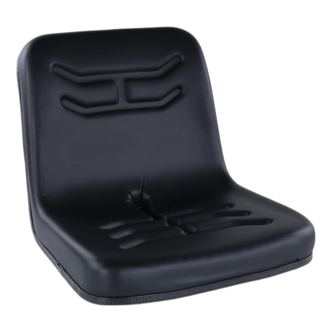 Universal Tractor Driver Side Seat in Black Replaces A&I VLD1590 Dishpan Seat w/Brackets Compatitable with Ford Compact 1035 1040 1100 1140 1200 1500 1510 1600 1700 1710