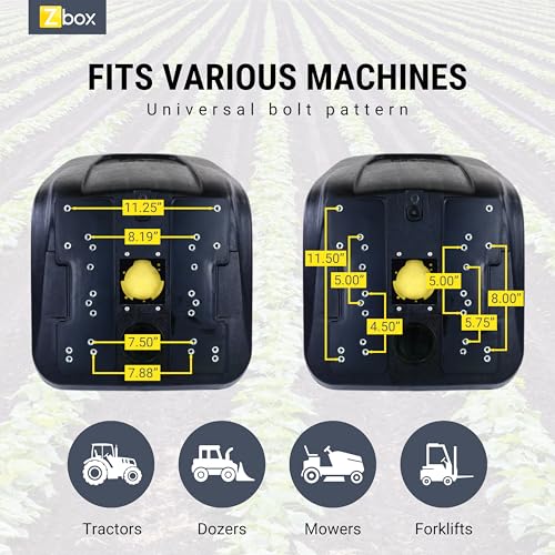 High Back Seats For John Deere Gator Models TE TH TH 6X4 Diesel TX 4X2 F735 F725 F710 - Also Fits Other Lawn Tractors - Replaces Part Numbers VG11696 LGT100YL LVA10029 TCA21044-2pcs