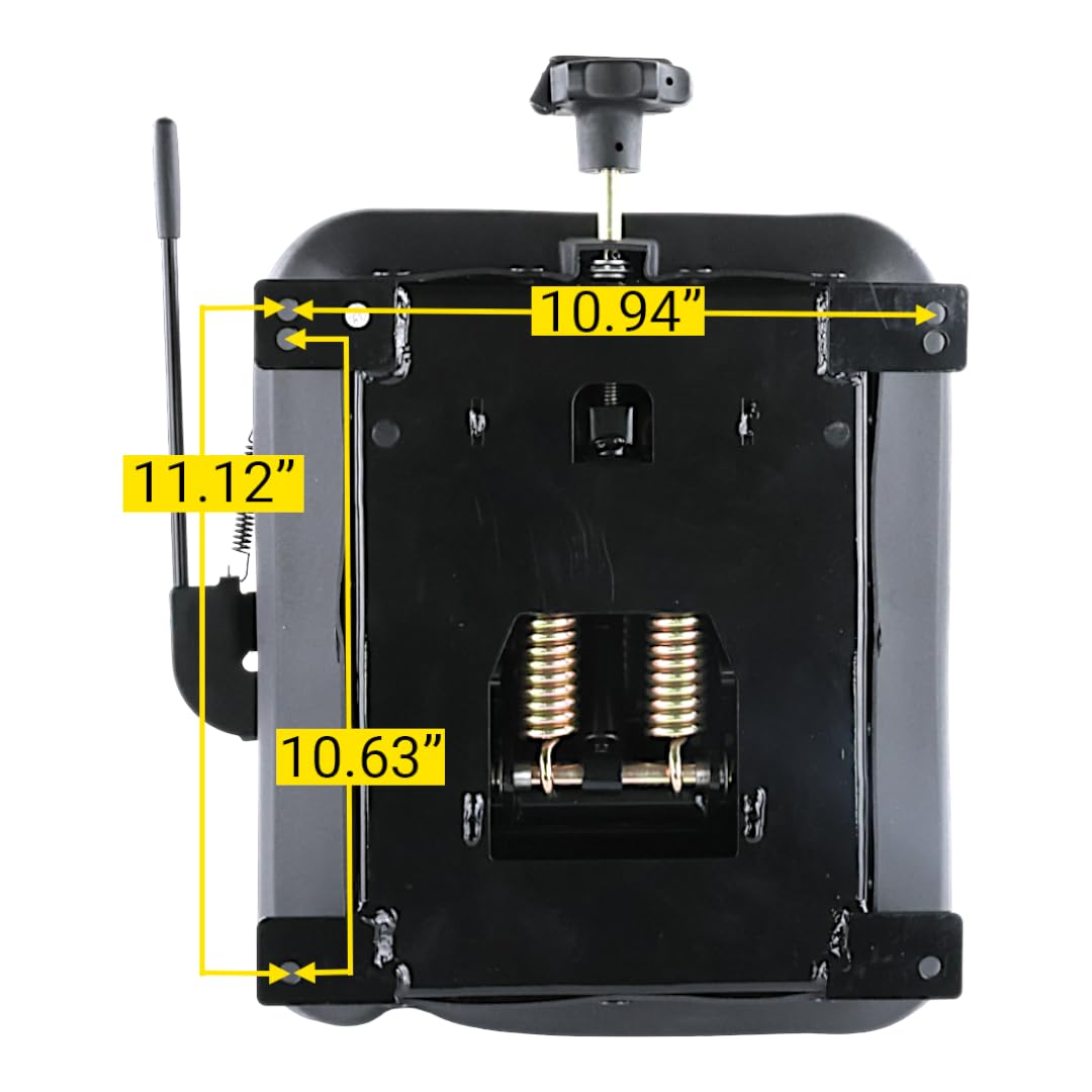 Seat Suspension Kit with Slider Track for Zero Turn Lawn Mower Tractor Forklift Harvesters - Universal Compatibility with Aftermarket Seats, Enhance Durability and Ride Comfort - ZB6516911