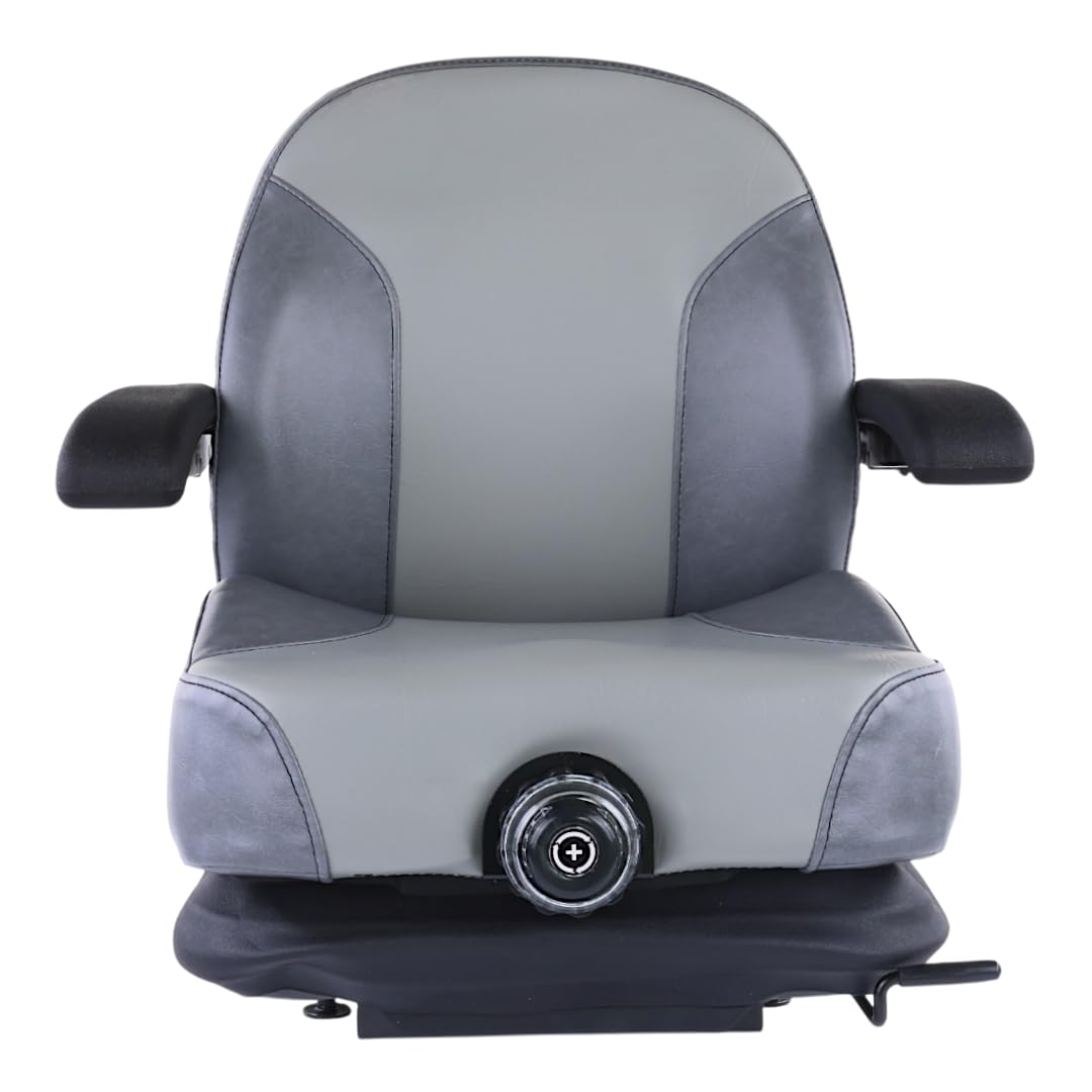 Universal Fit Highback Suspension Seat with Adustable Armrests for Tractors & Zero Turn Lawn Mowers Fits Exmark Lazer Z Diesel DS E S X Series 116-6187
