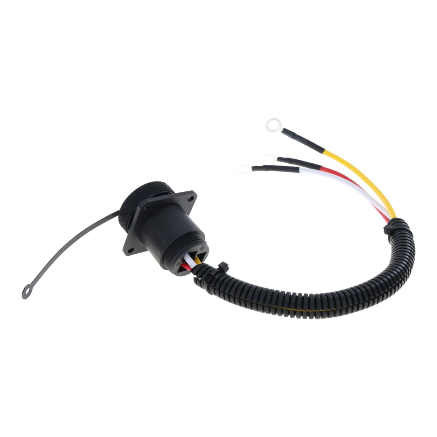 RE48525 Power Cable Outlet Socket fits Case IH 2144 2155 2166 2188 2344 2366 2388 2555 2577 2588 420 620 625 7210 7220 7230 7240 - Replaces 187103A1-86511459