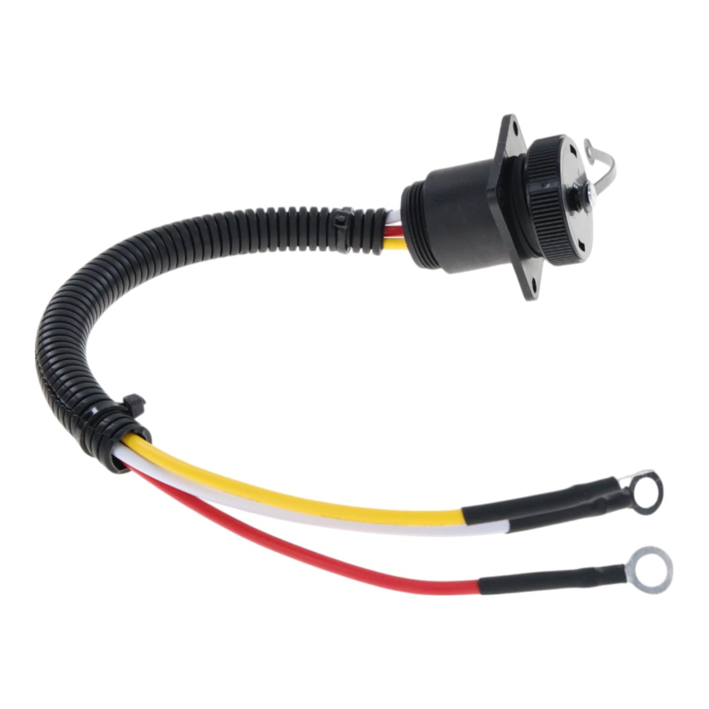 RE48525 Power Cable Outlet Socket fits Case IH 2144 2155 2166 2188 2344 2366 2388 2555 2577 2588 420 620 625 7210 7220 7230 7240 - Replaces 187103A1-86511459