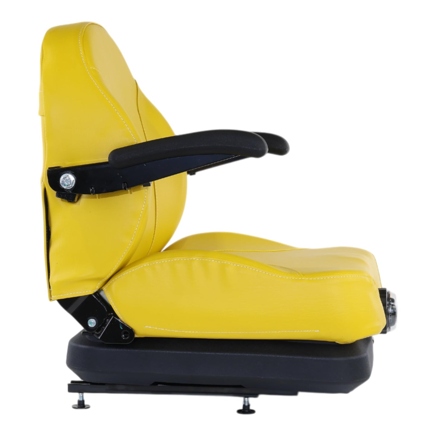 AUC11927 Yelow Suspension Seat w/Adjustable Armrests fits John Deere Zero Turn Mower Models Z930 Z945 Z950 Z955 Z915 Z920 Z925 Z960 Z970 Z994 - Replaces Part Numbers 116-8912 TCA23663