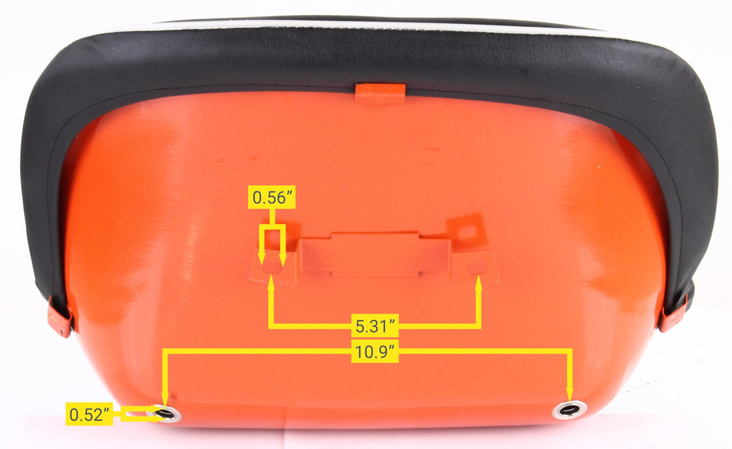 34200-18403 Black Vinyl Compact Tractor Seat Assembly Fits Kubota Tractor L Series L1500 L1501 L1801 L2000 L405 L225 L2050 L2250 L175 L2201 - Replaces 34200-18400 - 124690-34159-18400