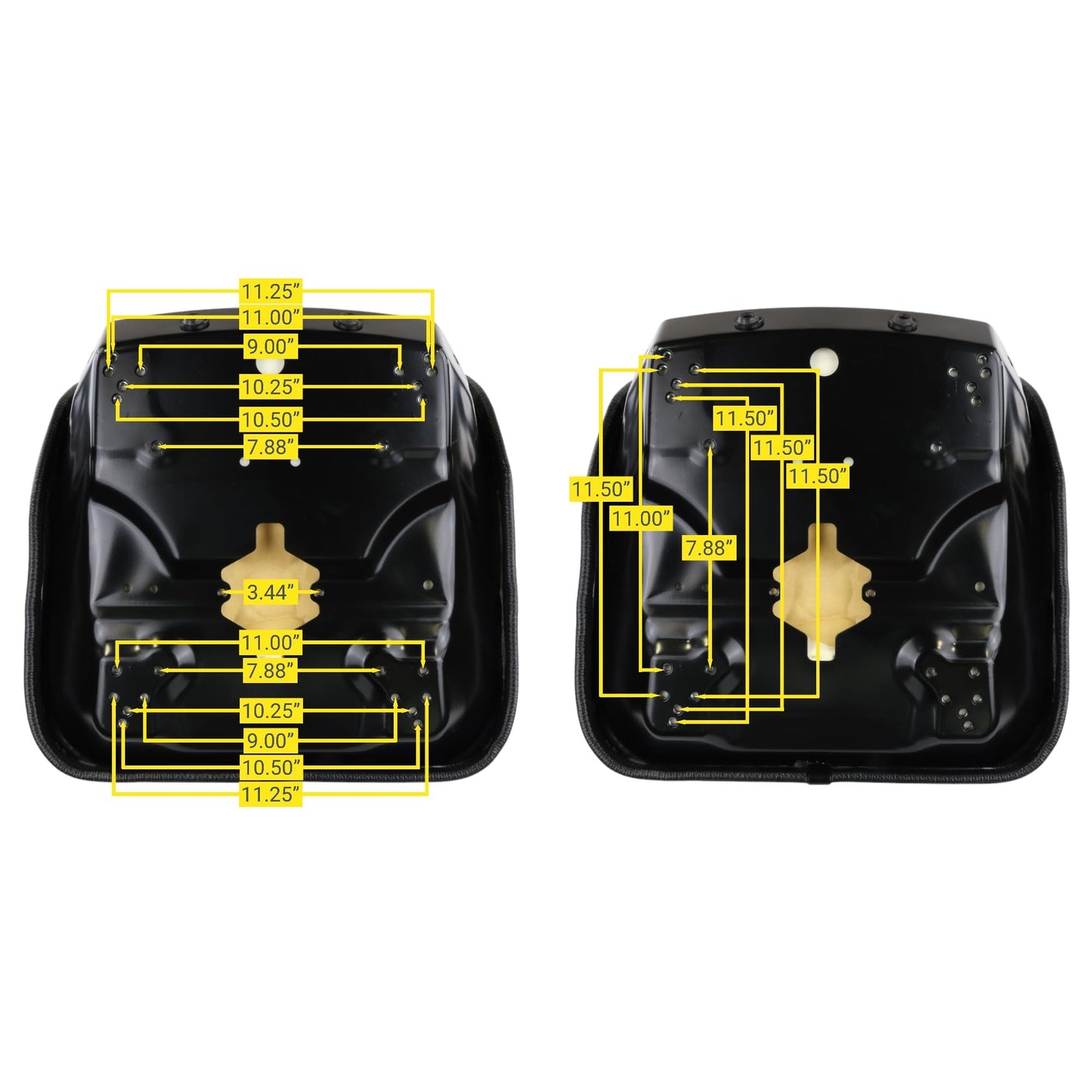 530000BK High Back Seat fits Kubota B Series Tractors B1550 B1550D B1550E B1700 B1750 B2100 B2150 B2400 B2410 B2710 B2910 B4200 B5100 - Replaces 3010-0051 - 3415918400