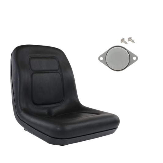 Zbox Riding Mower Seat Assembly Kit For John Deere Mowers and More- Includes Seat Mounting Bolts Brackets and Safety Switch