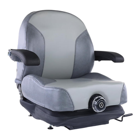 Universal Fit Highback Suspension Seat with Adustable Armrests for Tractors & Zero Turn Lawn Mowers Fits Exmark Lazer Z Diesel DS E S X Series 116-6187