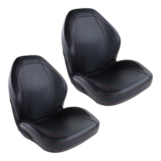Fits Yamaha Rhino 450, 660 & 700 Black Sewn Vinyl Bucket Seat 5UG-F4710-00-00 (2)