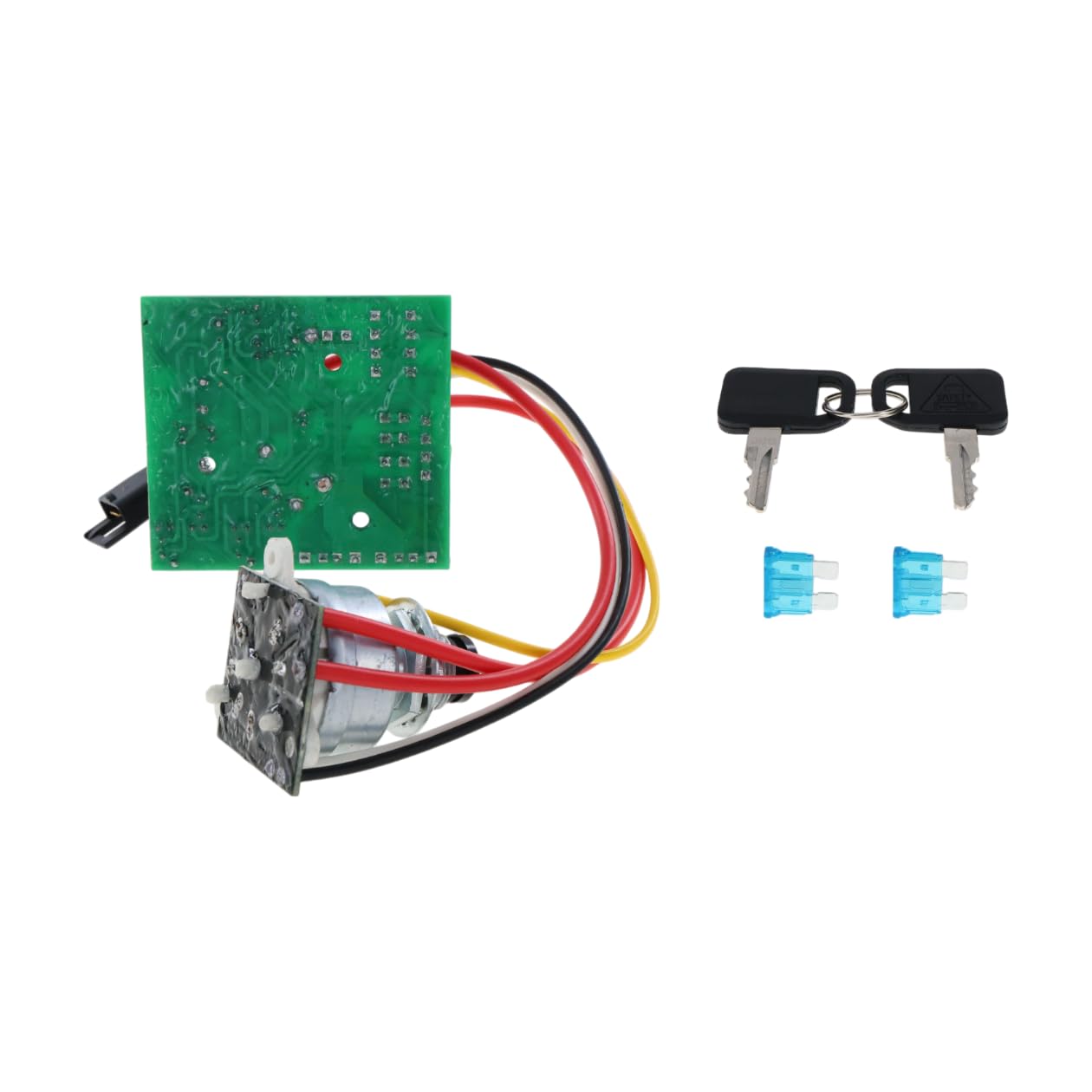 AUC15330 Key Switch Interlock Ignition Module fits John Deere LX266 LX277 LX279 LX280 LX288 LX289 GT225 GT235 GT235E GT245 LX255 GX255 GX335 - Replaces AM127824 - AM128754