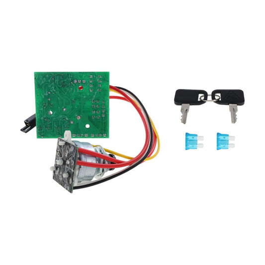AUC15330 Key Switch Interlock Ignition Module fits John Deere LX266 LX277 LX279 LX280 LX288 LX289 GT225 GT235 GT235E GT245 LX255 GX255 GX335 - Replaces AM127824 - AM128754