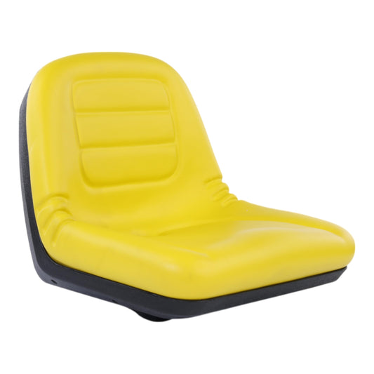 AUC11476 High Back Riding Mower Seat for John Deere Garden Tractors - Fits Models 135 145 D125 D140 E130 L110 L130 LA130 D110 D120 D130 D150 E120 E140 E150 G110 L100 L105 and More - Replaces GY20496