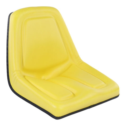 TY15863 High Back Yellow Vinyl Seat fits John Deere Gator Tractor 870 970 1070 790 990 1090 3005 4005 4500 316 318 322 330 332 420 430 655 755 756 855 - Replaces TM333YL - AM103284