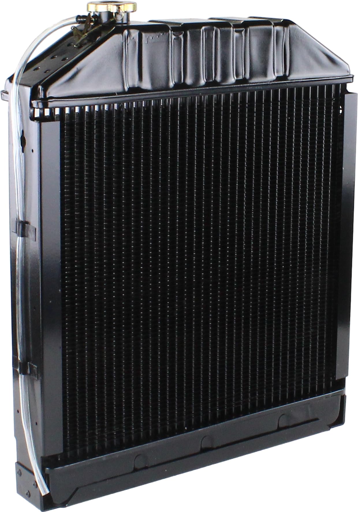 C7NN8005H Radiator Compatible with Ford New Holland Tractor 2000 to 7700 Series, Includes Pressure Cap, 16.5x17x2.4 Inches Core Dimensions