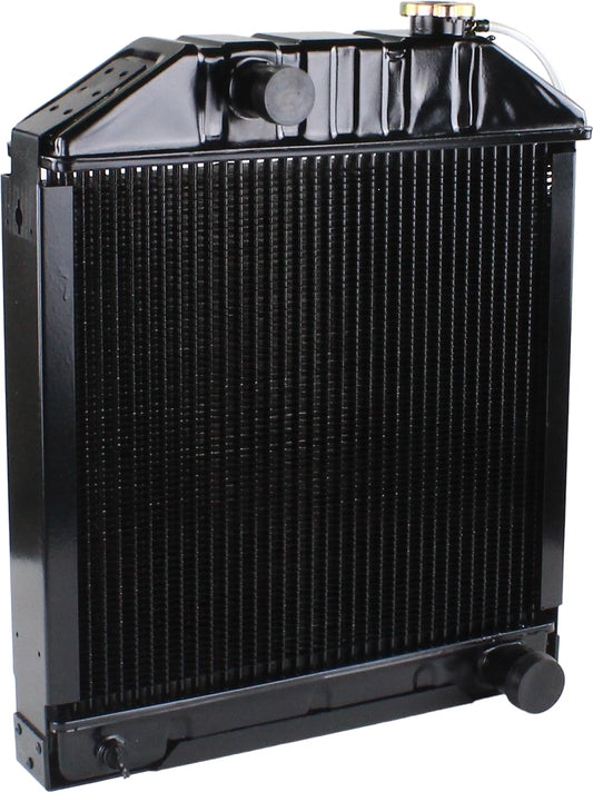 C7NN8005H Radiator Compatible with Ford New Holland Tractor 2000 to 7700 Series, Includes Pressure Cap, 16.5x17x2.4 Inches Core Dimensions